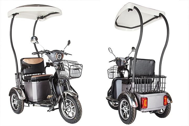 Электротрицикл Rutrike S1 V2 с крышей Электротрицикл Rutrike S1 V2 с крышей